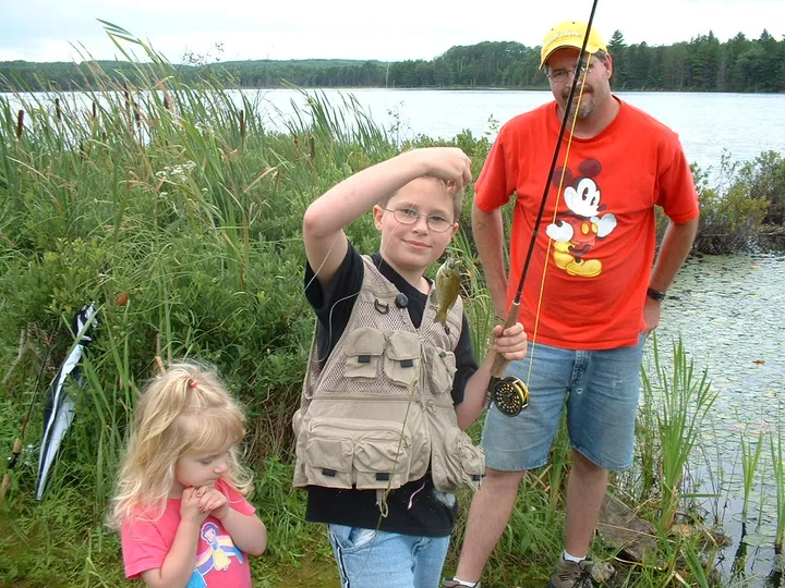 Fishing as a kid in 2005